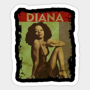 TEXTURE ART-Diana Ross - RETRO STYLE 2 Sticker